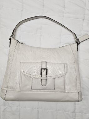 Coach Charlie Python Hobo Handbag
